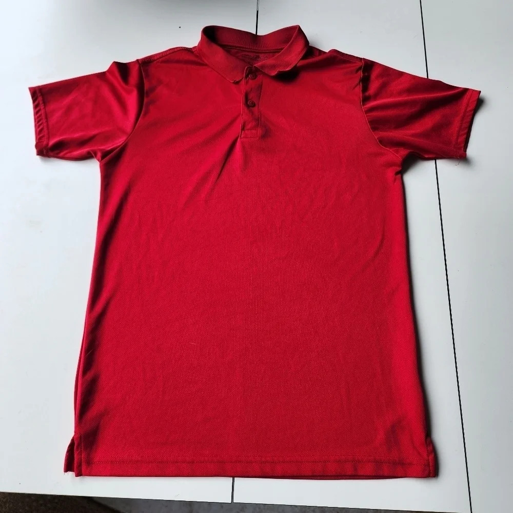 Nautica Boys Uniform Short Sleeve Performance Red XL (18/20) Regular
